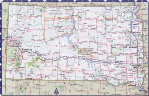 Map Of South Dakota Cities And Towns Printable City Maps