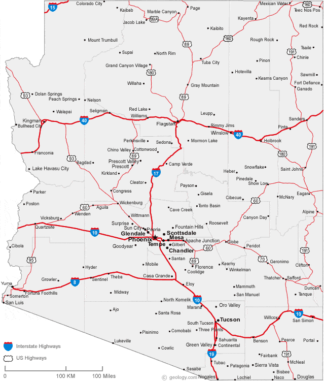 Arizona Highway Maps
