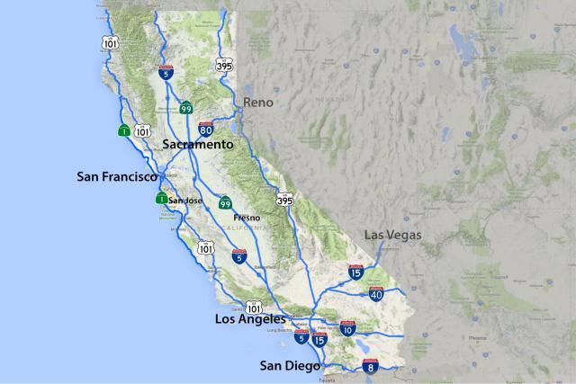 California Highway Map