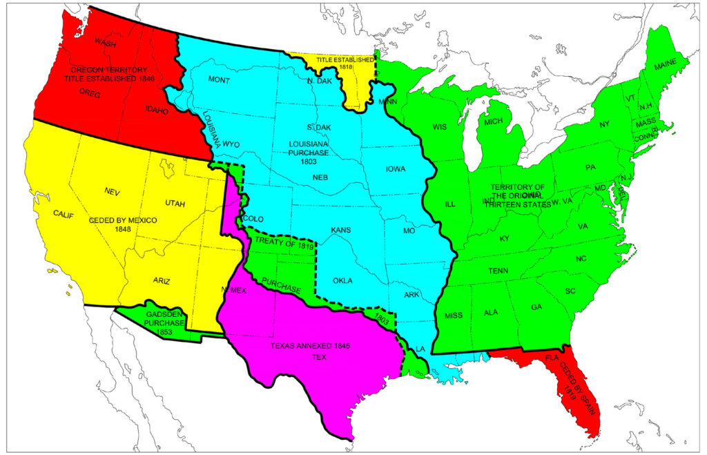 Labeled U.S Territories Map