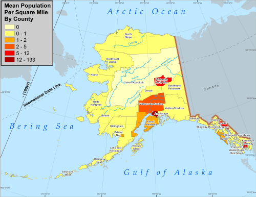 alaska population map