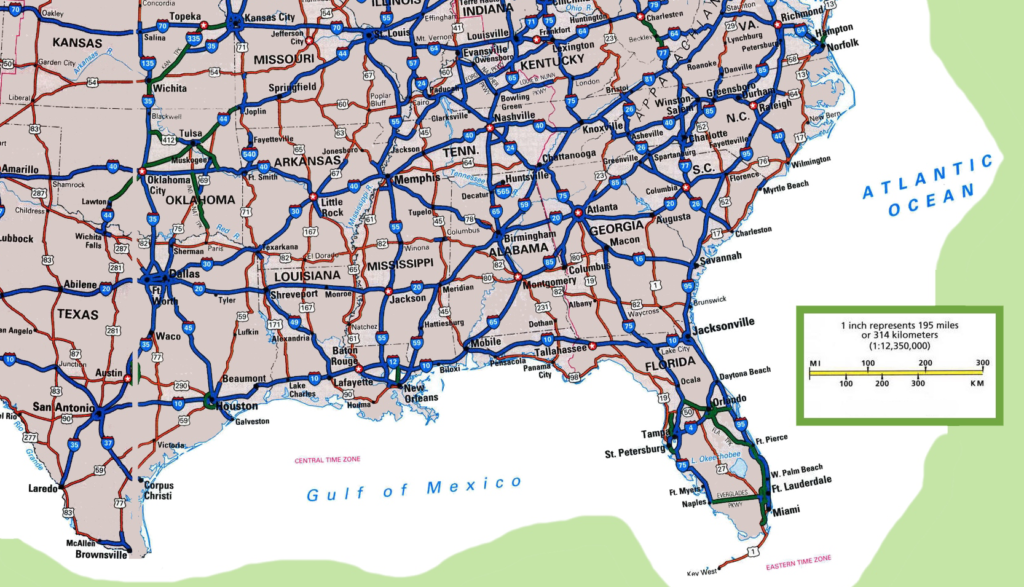 Road Map of Southern State