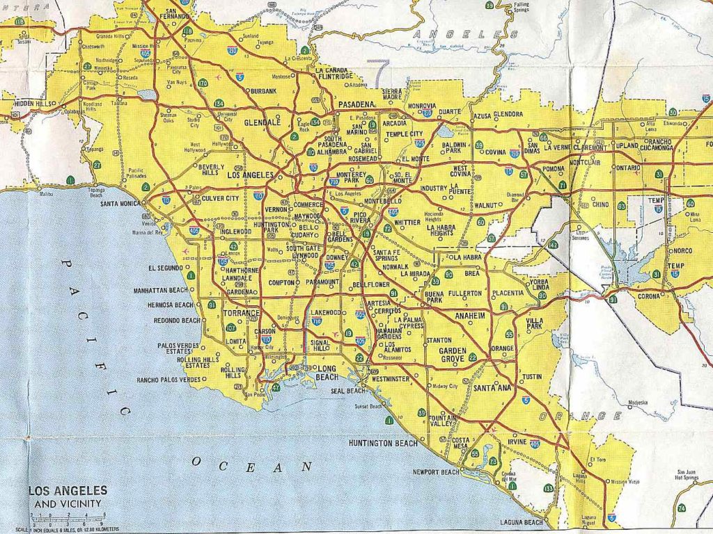 Southern California Highway Map