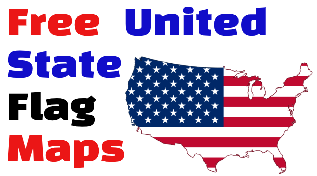 american flag map
