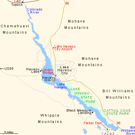lake havasu arizona map