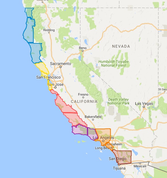 printable map of california coast