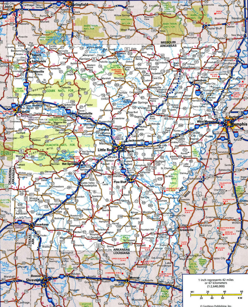 Arkansas Road and Highway Maps