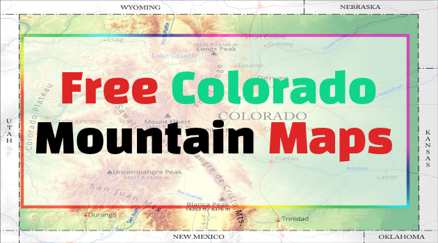 Colorado Mountain Map