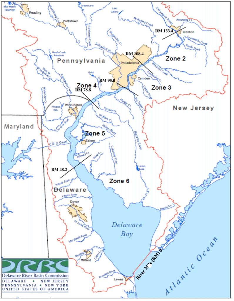delaware river map