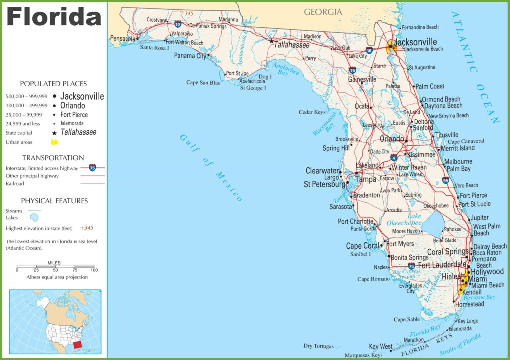 free highway maps of florida