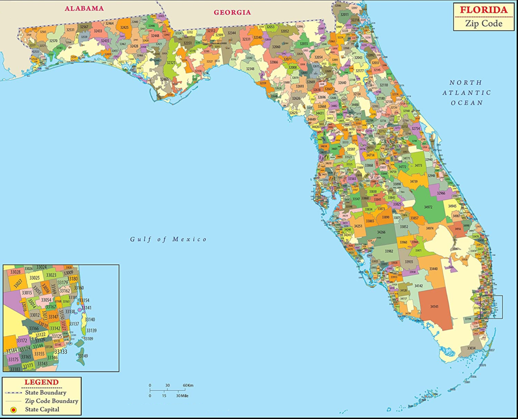 Free Zip Code Maps of Florida