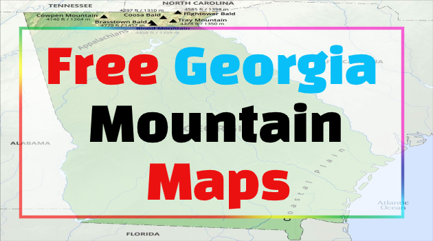 georgia mountains map