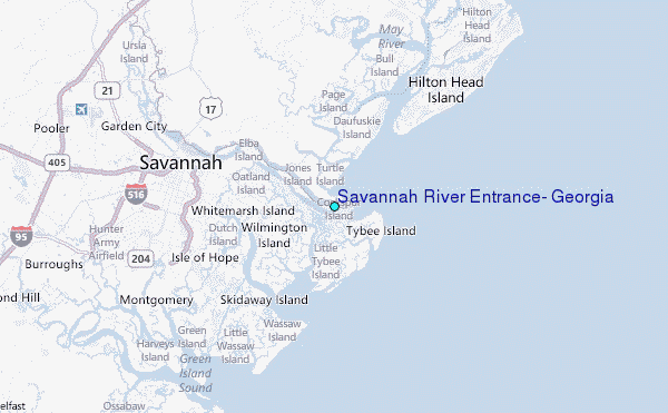 savannah river georgia map