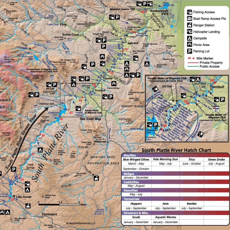 south platte river map