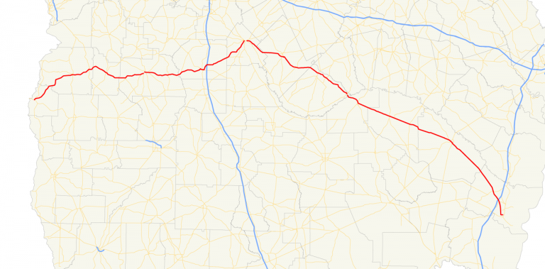 Free Printable Highway Maps of Georgia (GA)