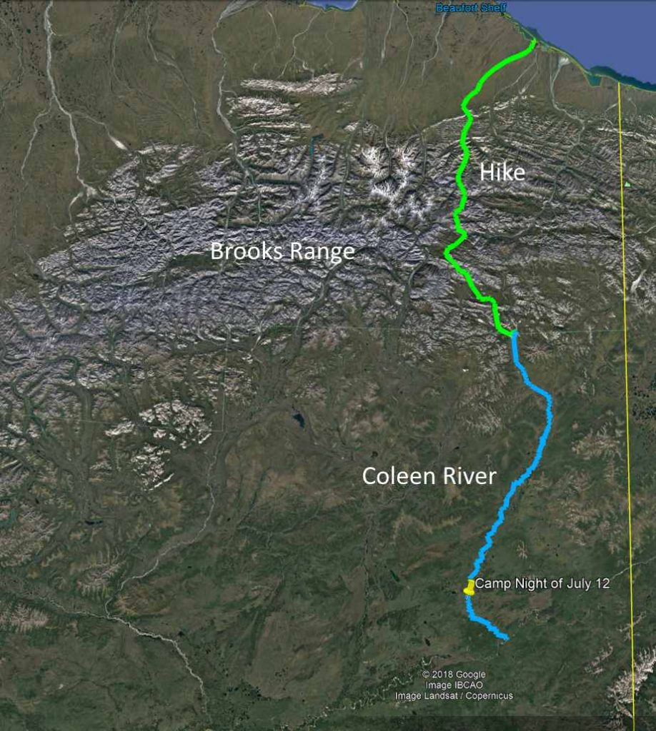 coleen river alaska map