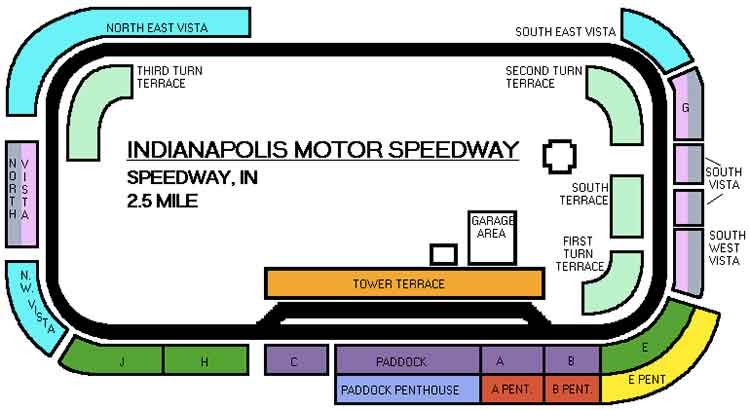Indianapolis Indy Motor Speedway Map And Directions