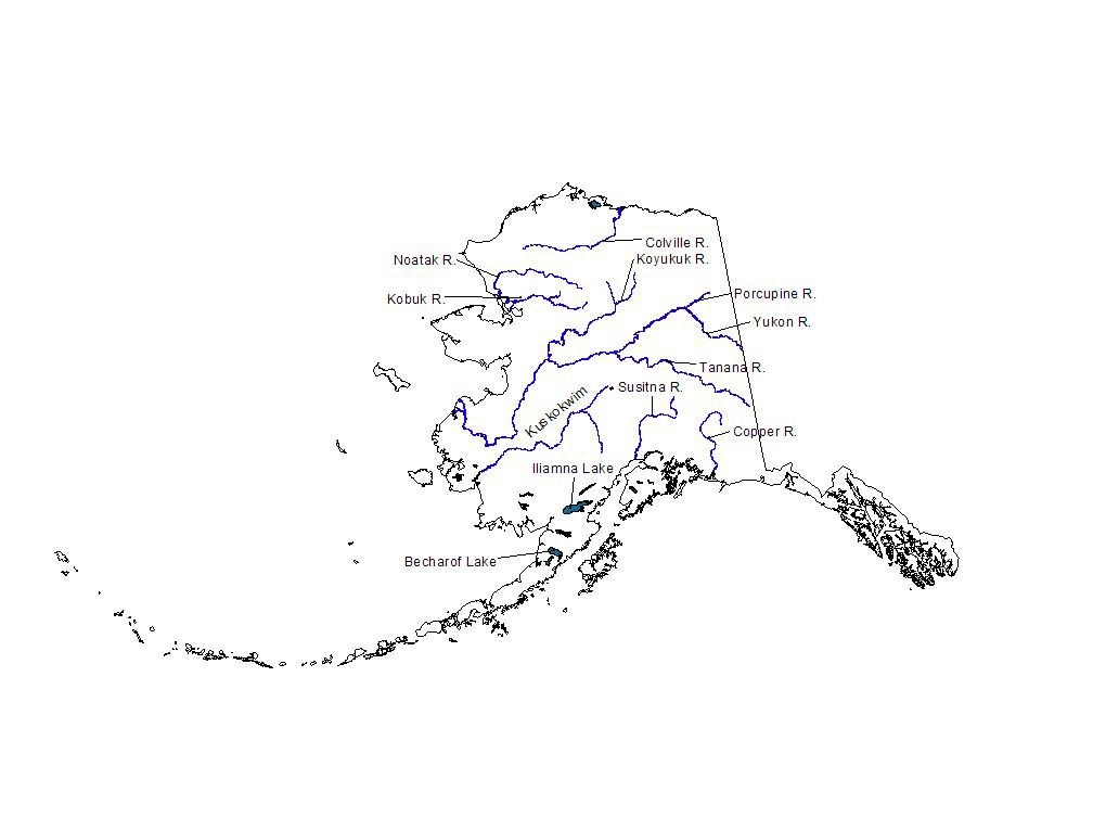 River Map Of Alaska 1 