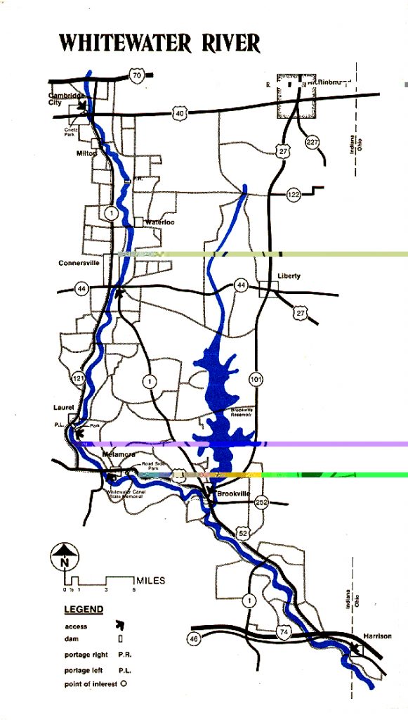 whitewater river indiana map