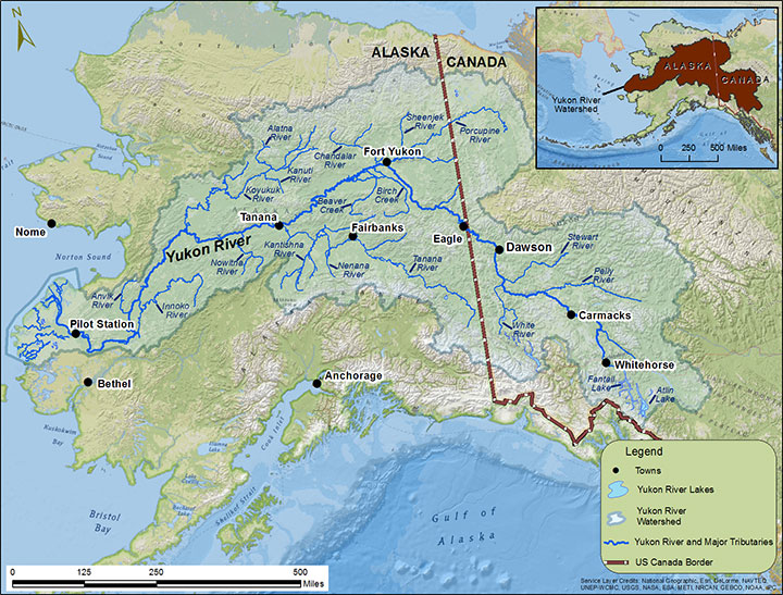 yukon river alaska map