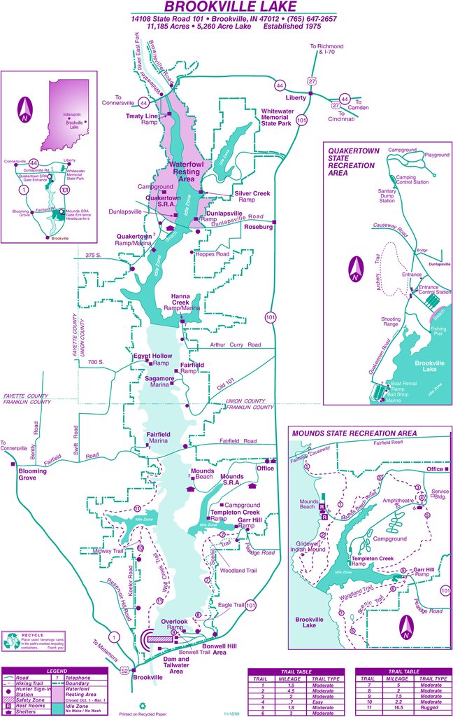 Brookville Lake Map