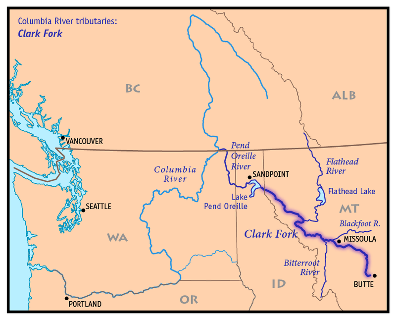 Free Printable Idaho (ID) Rivers Map