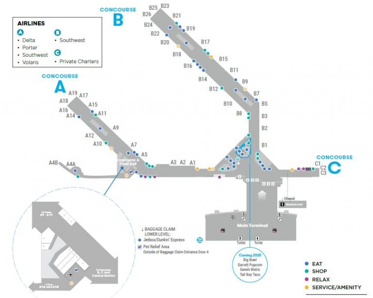 Printable Chicago Airport Map with Directions