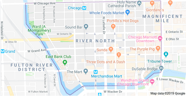 River North Chicago Map 
