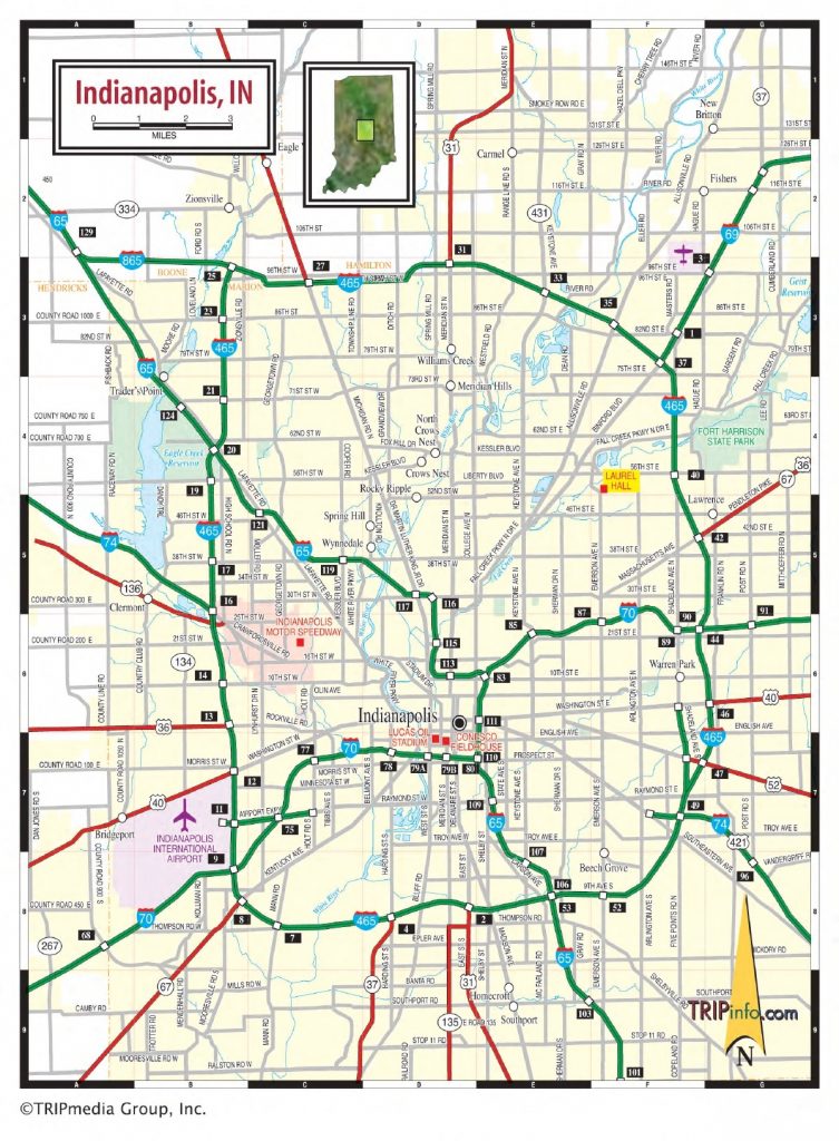 indianapolis road map