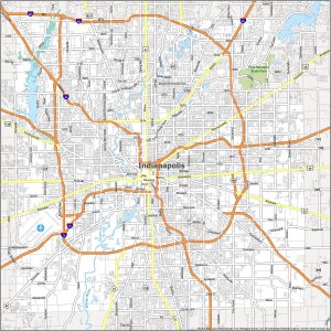 Indianapolis Road & Highway Maps