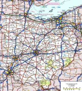 Ohio Road and Highway Map (Free & Printable)