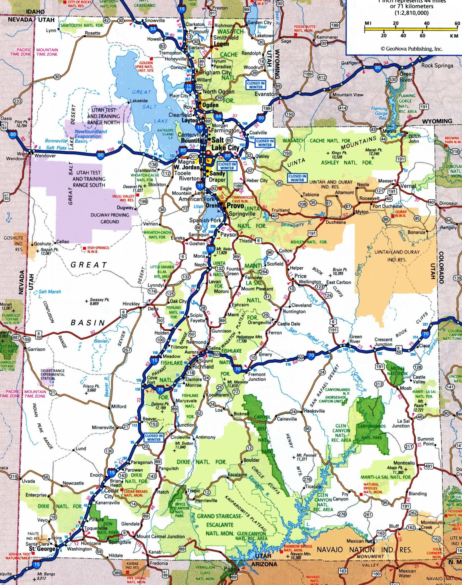 Preview Utah Road Map 1618x2048 