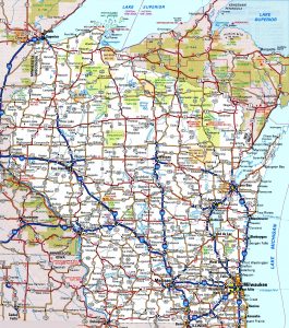 Wisconsin Road & Highway Map (Free & Printable)