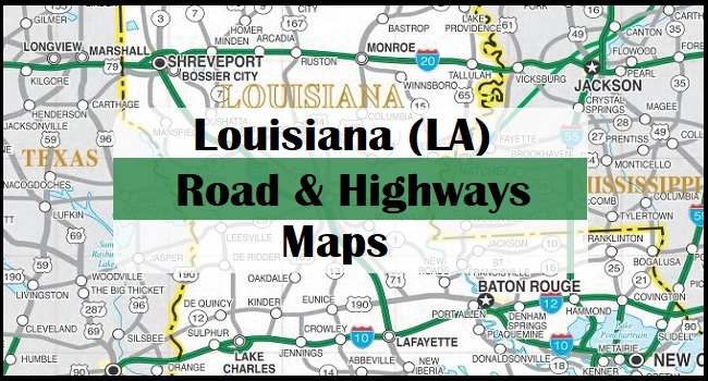 Louisiana Road Map La Road Map Louisiana Highway Map 7861