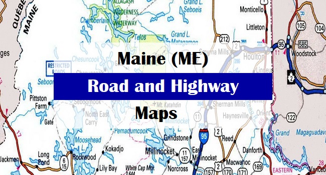 Maine (ME) Road and Highway Map