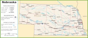 Nebraska (NE) Road and Highway Map - Free