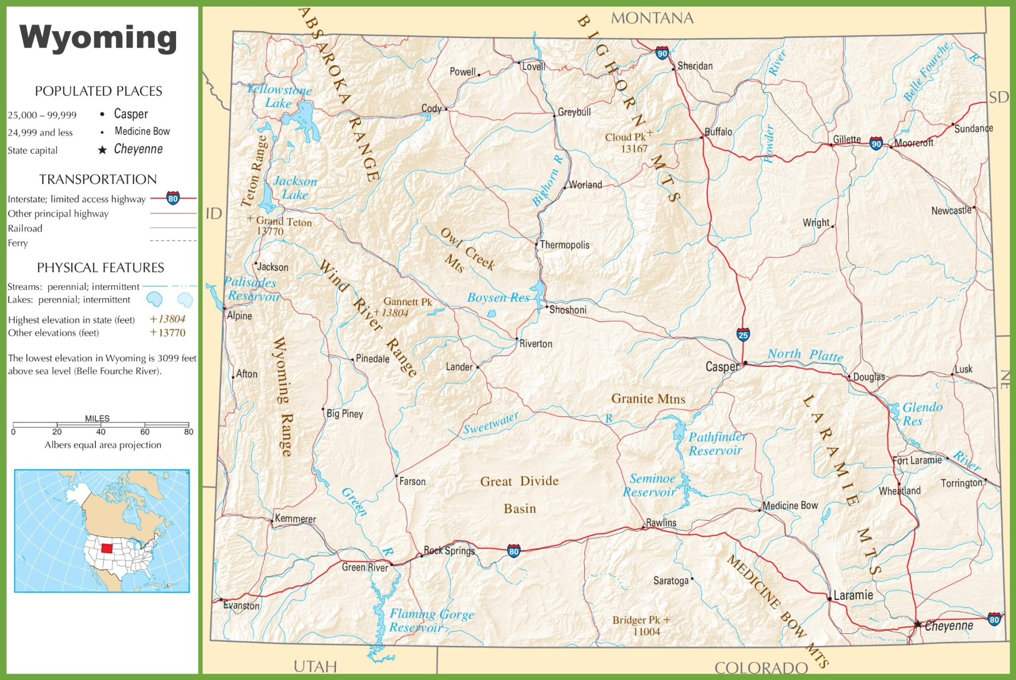 Preview Wyoming Highway Map 2048x1371 
