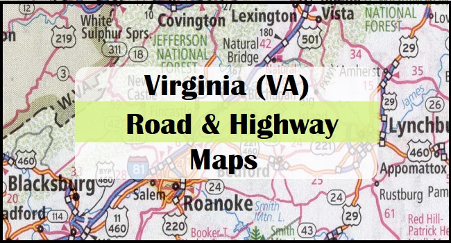 Virginia Va Road Highway Map Printable