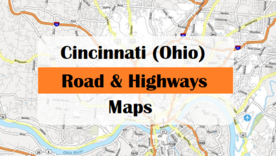 Cincinnati road and highway maps
