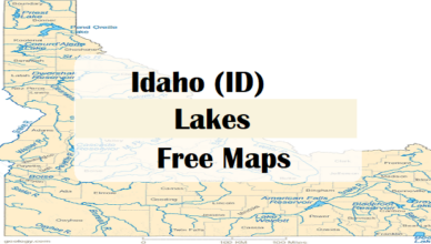 Idaho lakes map