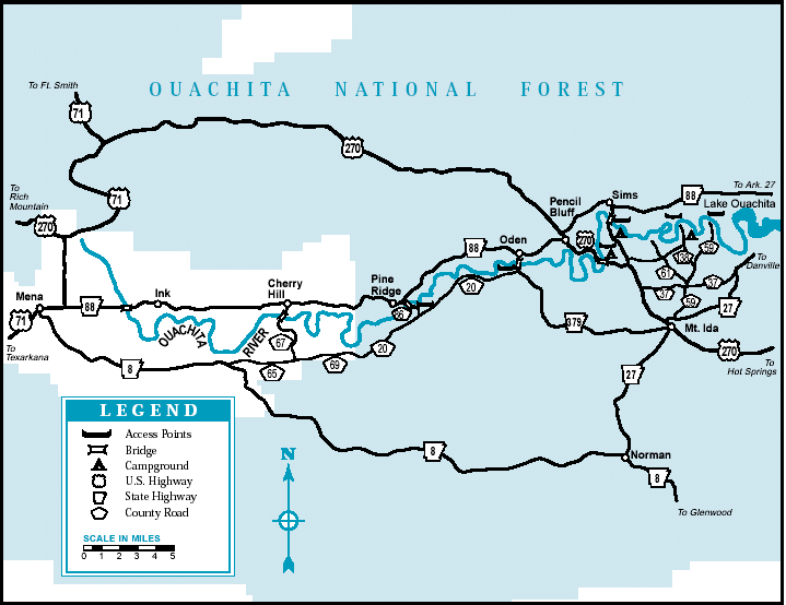 Ouachita river map