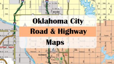 oklahoma-city-road and highway -map