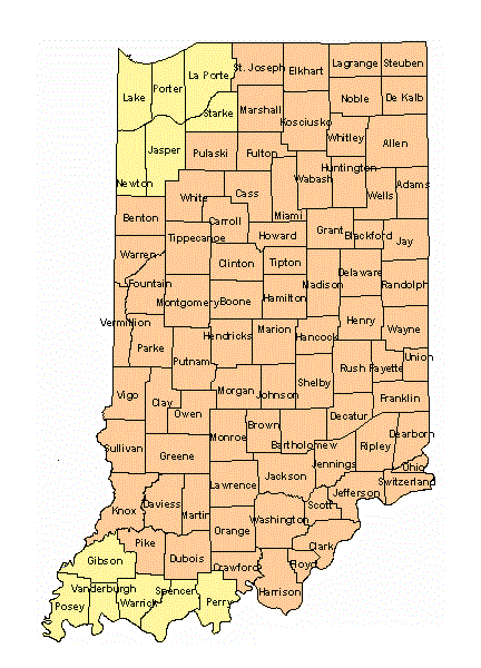 preview indiana time zone map