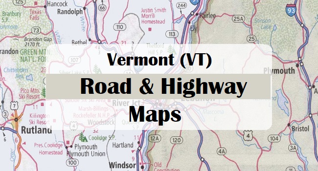 Vermont Vt Road And Highway Map