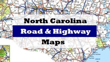 north-carolina-road and highway maps