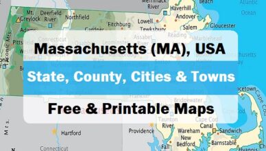 Feature Images of Massachusetts map -