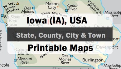 Feature images Iowa State Map