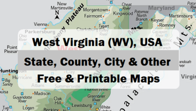 Feature west virginia state map