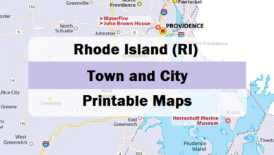 Featured-rhode-island-city-map with roads and highways