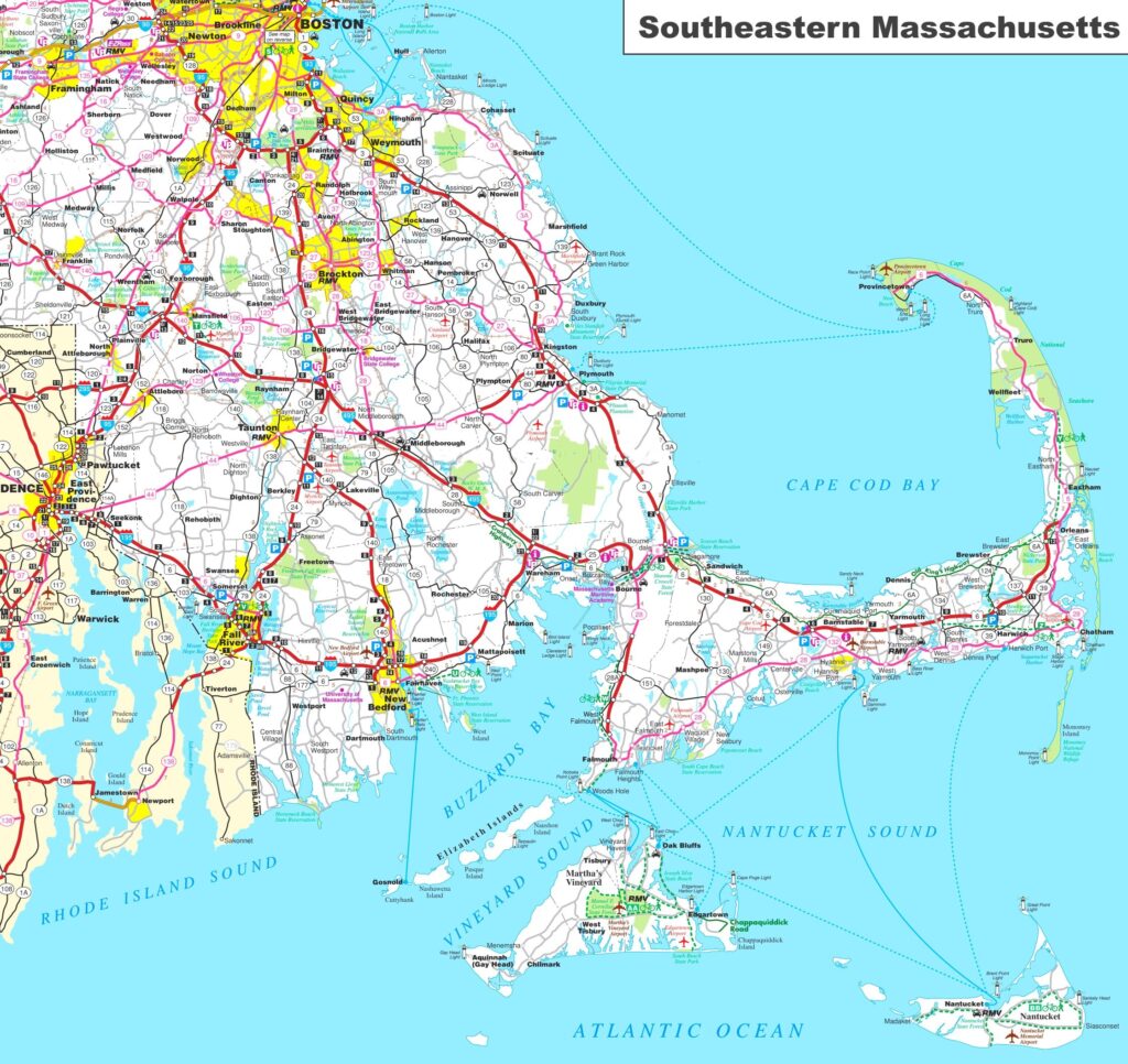 Southeastern Massachusetts Map